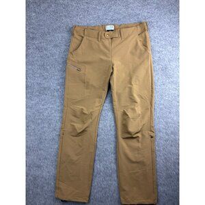 Elira Apparel Pee Standing Up Trail Pants Women's L Tan 2-Way Zipper Hiking